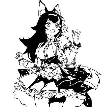 切り絵 大神ミオ