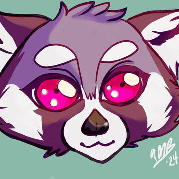 Purple Lesser Panda