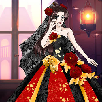 金蓮奥様(ドレスアップ)