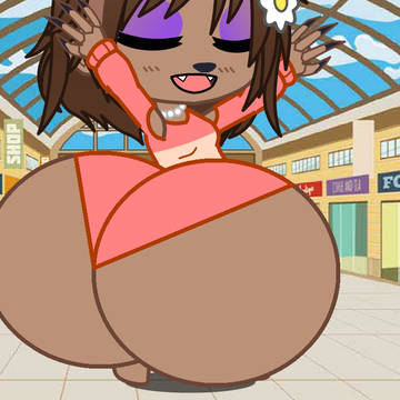 Amelia jogging and being big