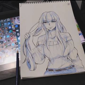 hand-held pigtails