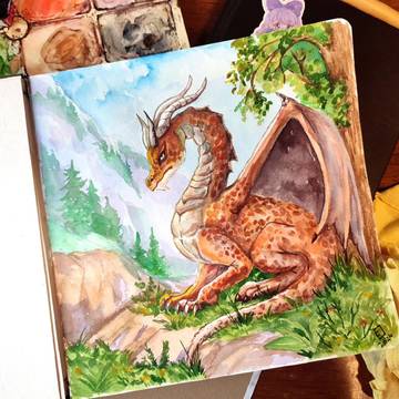 My dragon is red