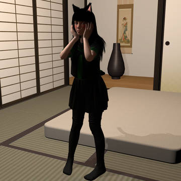 Embarrassed cat