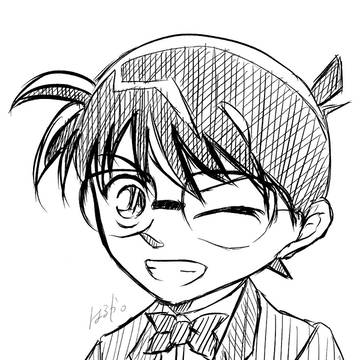 コナンくん、初描き。