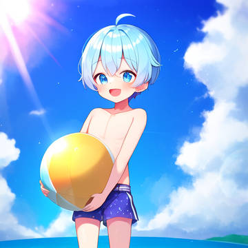 Beach babes with prompts