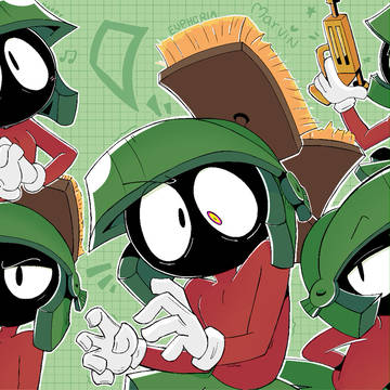 Just Marvin The Martian Doodles