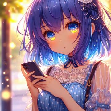 青系携帯少女