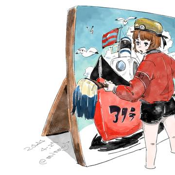 ペン画