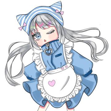 ジャージメイド🩵  フリーアイコン