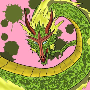 和風の緑竜