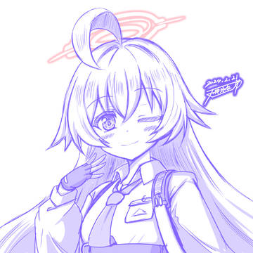 一日一枚ブルアカ絵まとめ（2月～4月）