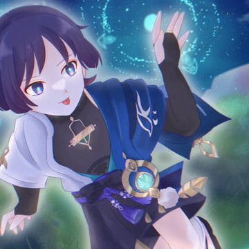 原神真面目絵