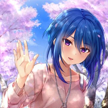 076:待ち人桜