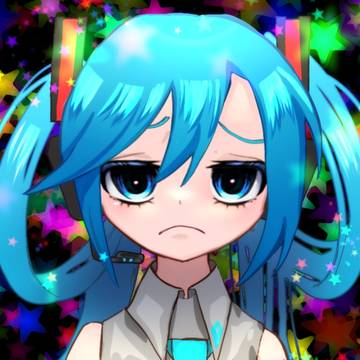 不満そうな初音ミク