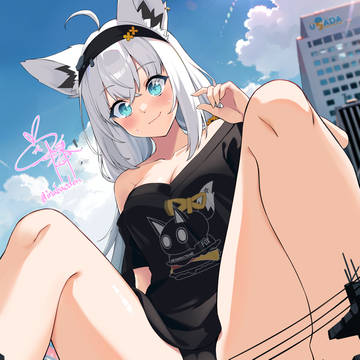でっかい白上
