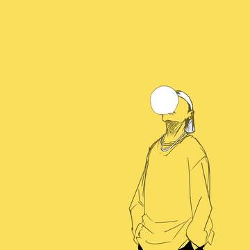 フーセンガムを膨らませる男