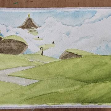 水彩-光遇-雲野