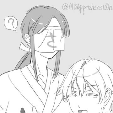 【鶴さに♀】Double selfie & Ps