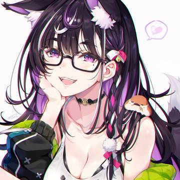 オリキャラ　-　黒狐のケモ耳少女　-
