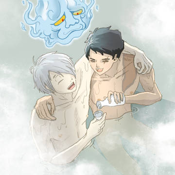 一緒に湯にでもはいってのんびりと