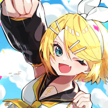 応援する鏡音リン