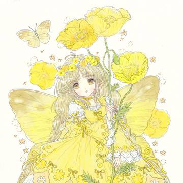 黄色い花の妖精