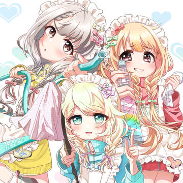 ジャージメイド︎🤍下ツインテール三姉妹