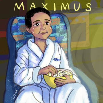 Maximus enjoying the vault📺🍿