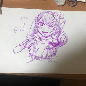 姪っ子に書いてと言われたので書いた星野アイちゃん