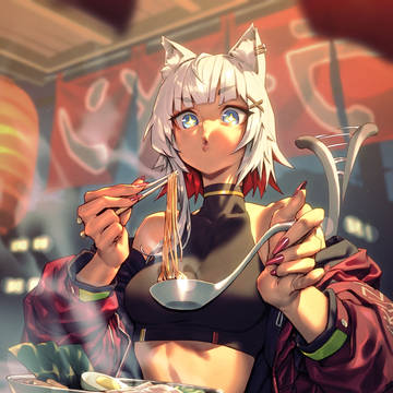 ラーメン大好き猫さん