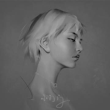 画了酷酷的女生，喜欢的咧！