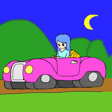 夜道のパンクとお姉さん