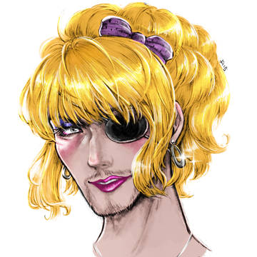 この頃はやりの女の子 般若の肌した女の子