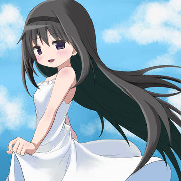 白ワンピースほむら