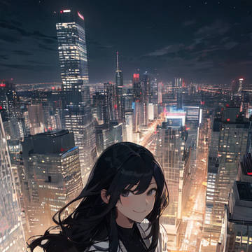 ミステリアスな黒髪美少女
