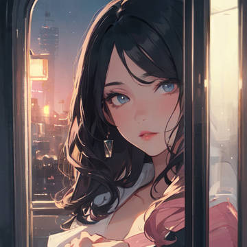 夜 電車の窓