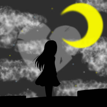 壊れかけの心と静かな夜空