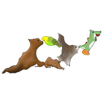 壁の傷からトリミング絵