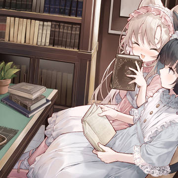 子猫の読書タイム