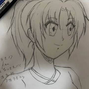 夏紀先輩　初らくがき
