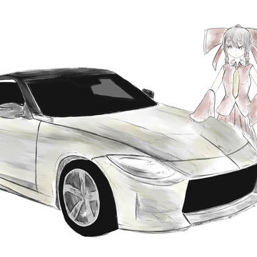 東方project/博麗 霊夢＆日産 フェアレディZ RZ34