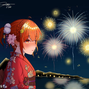 Yukata Festival 🎆🎇 - Anime girl