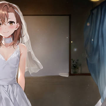 Misaka in wedding
