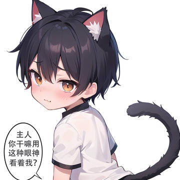 害羞の小公猫