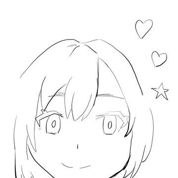 夜のクラゲは泳げない、光月まひるちゃん模写。