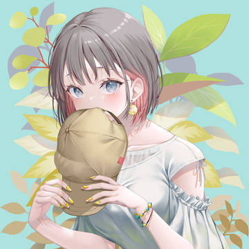 インナーカラーの女の子