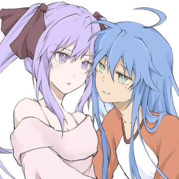 Konata and Kagami!!