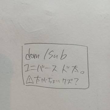 dom/Subユニバース🐭🤕