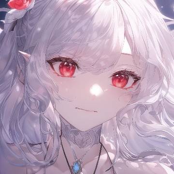 白毛红眼