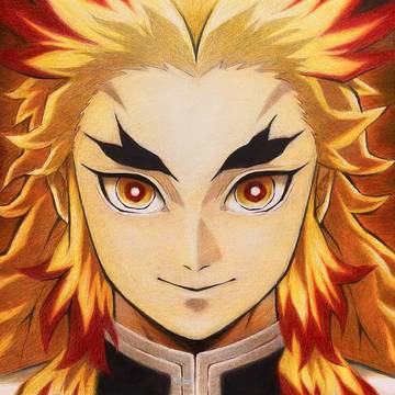 柱稽古編　煉獄さん模写